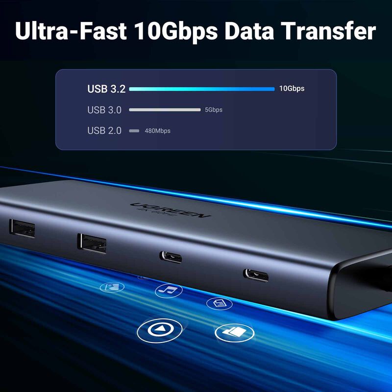 UGREEN Dual-screen Mst 10-in-1 Usb Hub 45380-image 7