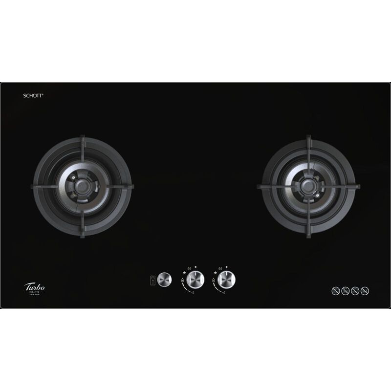 TURBO Built-in 2 Burners Glass Hob (88cm) (exclude Installation) T882GV-BK-image null