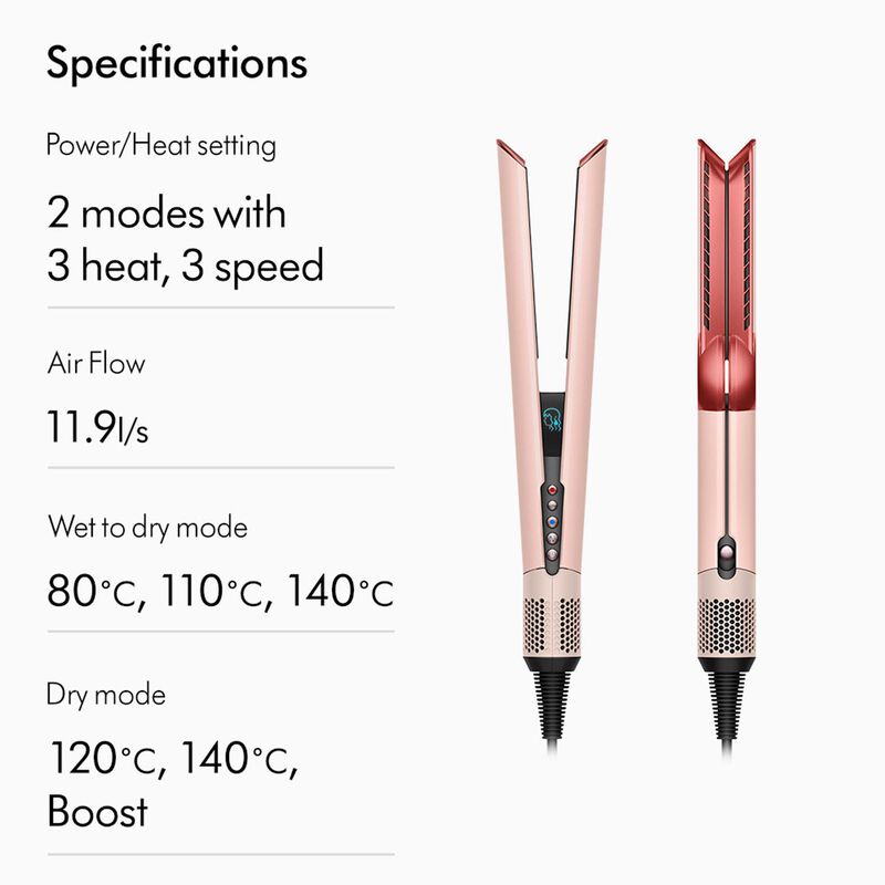DYSON Airstrait Straightener Ht01 (599523-01) - Sakura Cherry AIR STRAIT HT01 SAKURA CHERRY (599523-01)-image 5