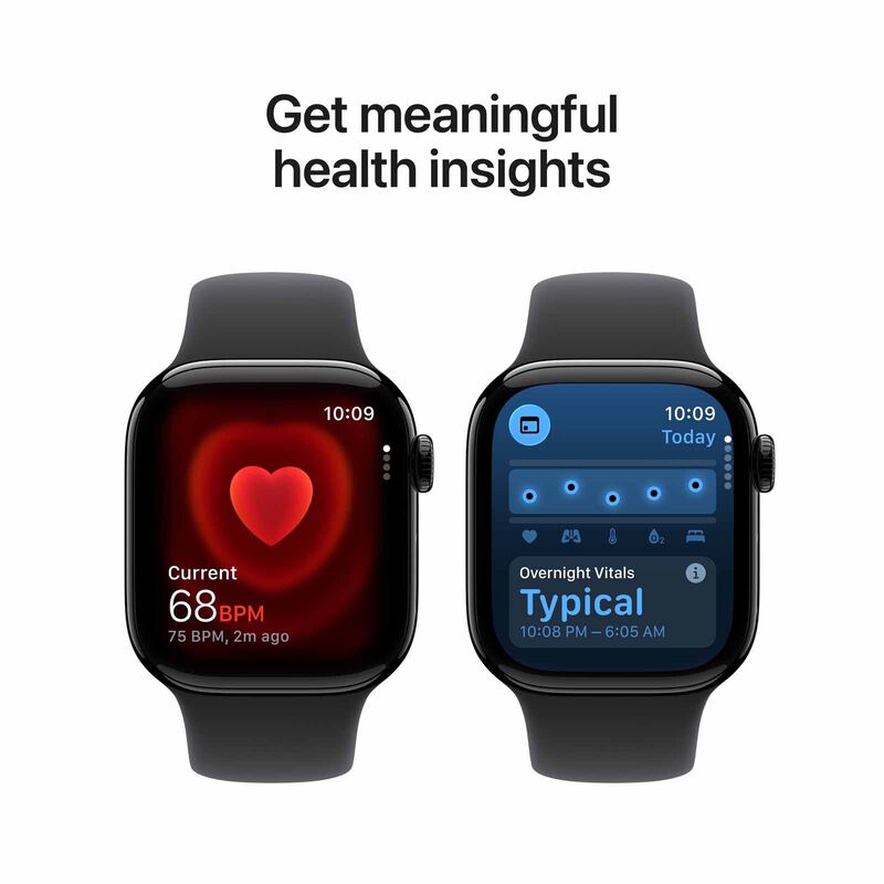 APPLE Watch Series 11 Gps + Cellular 42mm Jet Black Aluminium Case With Black Sport Band - M/l MF854X/A-image 9