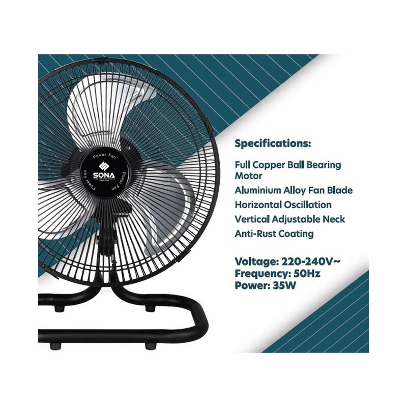 SONA 10 In Desk Fan -black SPO600-image 2