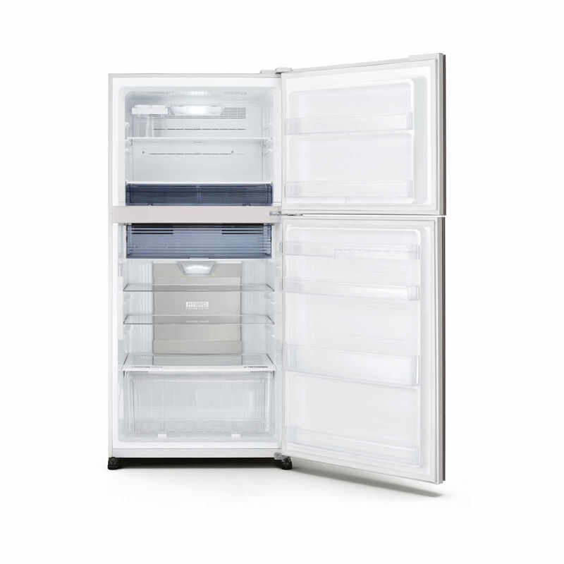 SHARP 2 Door Top Mount Fridge - Matte White (563l) SJ-PG55A-W-image 3