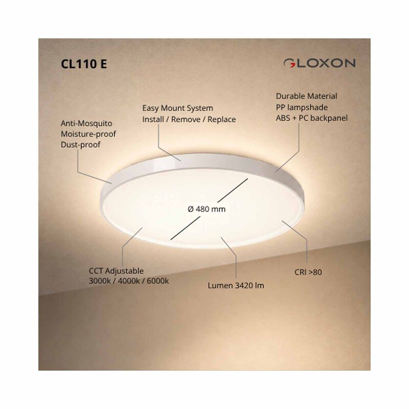 GLOXON Gloxon Led Ceiling Light CL110 E-image 4