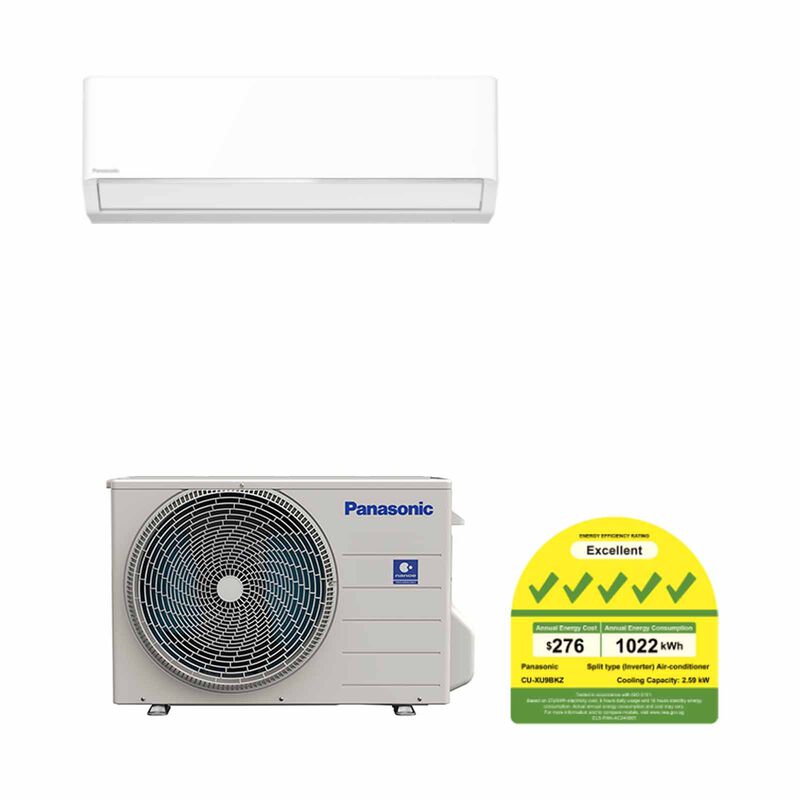 PANASONIC Panasonic Bkz Series Single Split Aircon -9k Btu CU-XU9BKZ/CS-XU9BKZW-image 1