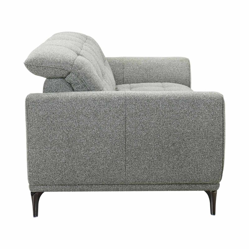 MUZE 3 Seater Pushback (fab) Green Fabric Sofa FERN-image 3