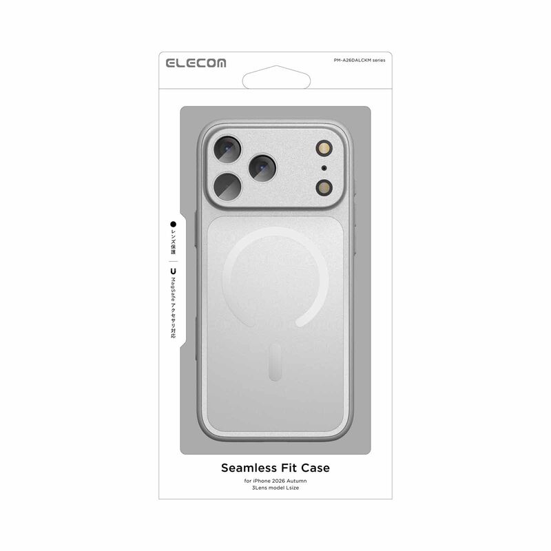 ELECOM Iphone 18 Pro Max Aluminum Case Extreme Magsafe Silver PM-A26DALCKM2-image 1