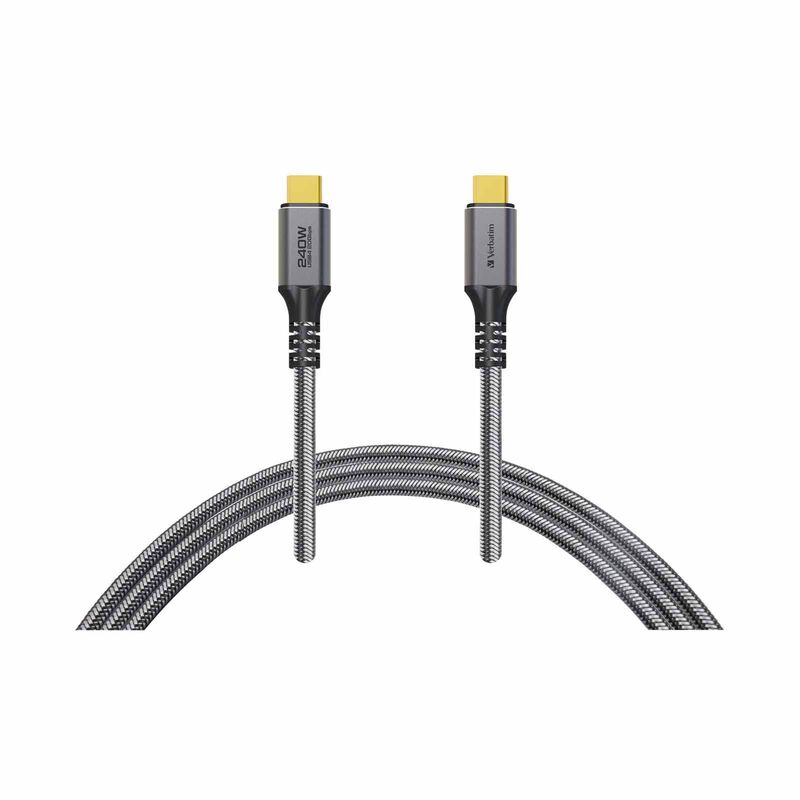 VERBATIM 200cm Tough Max Usb 4.0 20gbpspd 3.1 240w C To C Cable VM66823-image 1