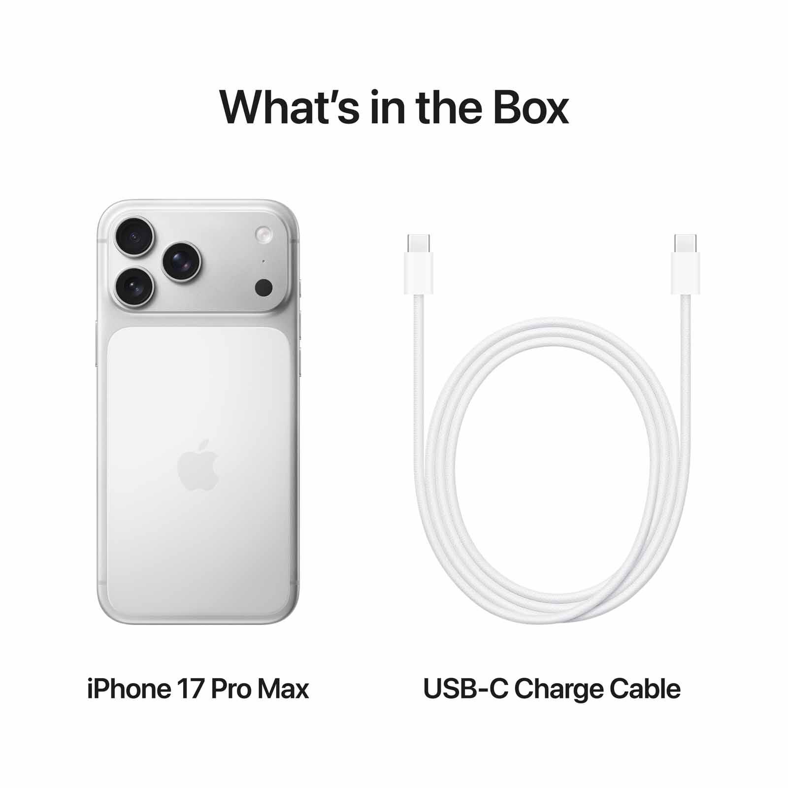 Shop APPLE Iphone 17 Pro Max 1tb Silver MFYV4X/A in Singapore
