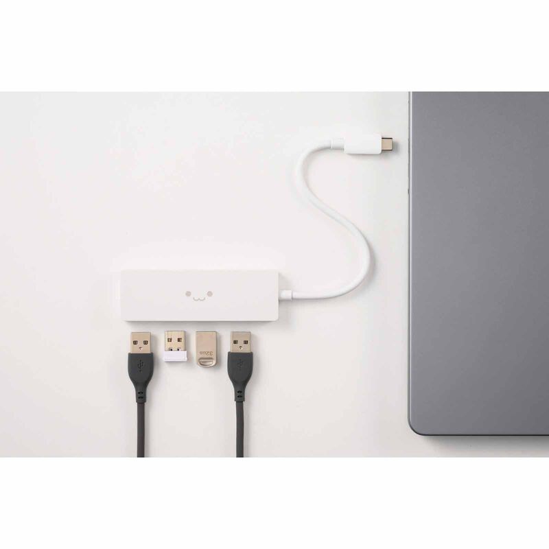 ELECOM Usb C 4 Ports Usb 5gbps(usb3.2 Gen1) Wf U3HC-H040WF-image 3
