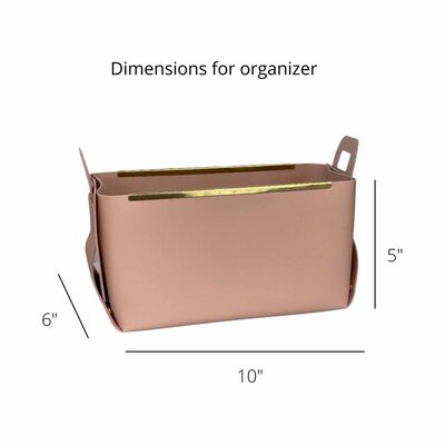 STITCHES Storage Basket - Pink VEGAN LEATHER