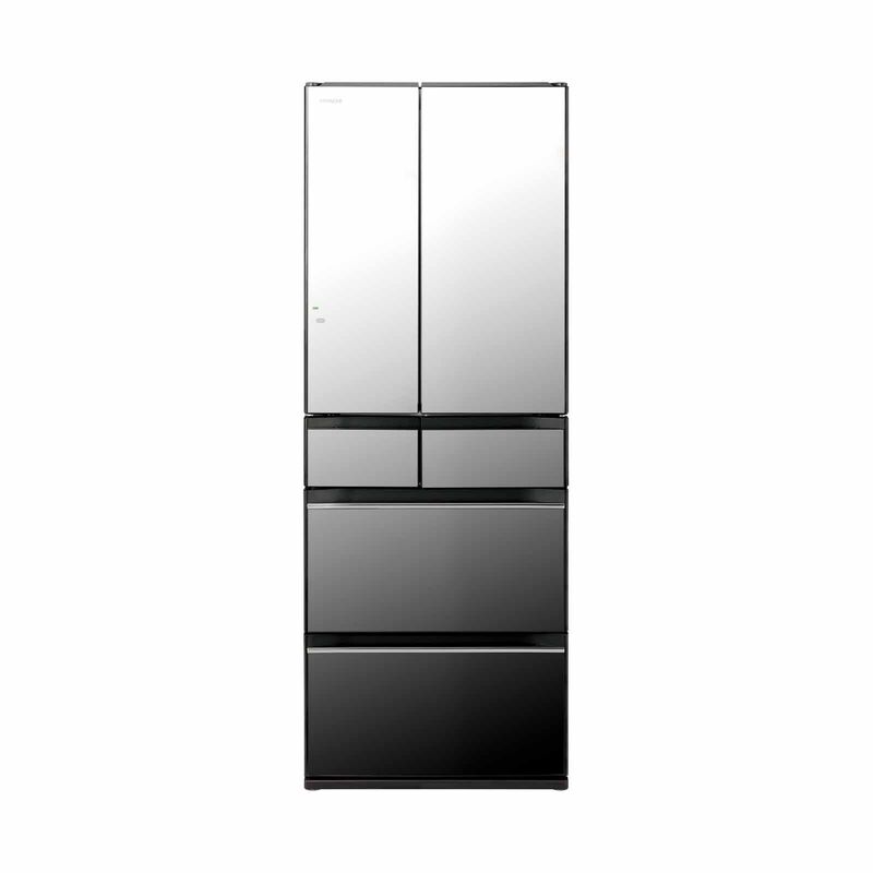 HITACHI 6 Door Fridge (611l) Crystal Mirror R-HW620WS-X-image 1