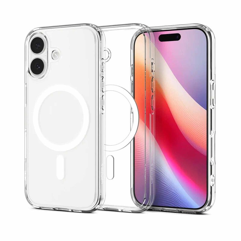SPIGEN Iphone 17 Ultra Hybrid Magfit Clear White ACS10380-image 1