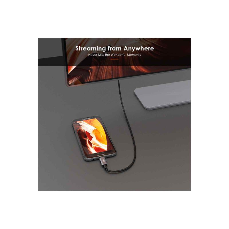 FLUJO Usb C To Mini Display Port Cable Silver FJ-X-31-S-image 4