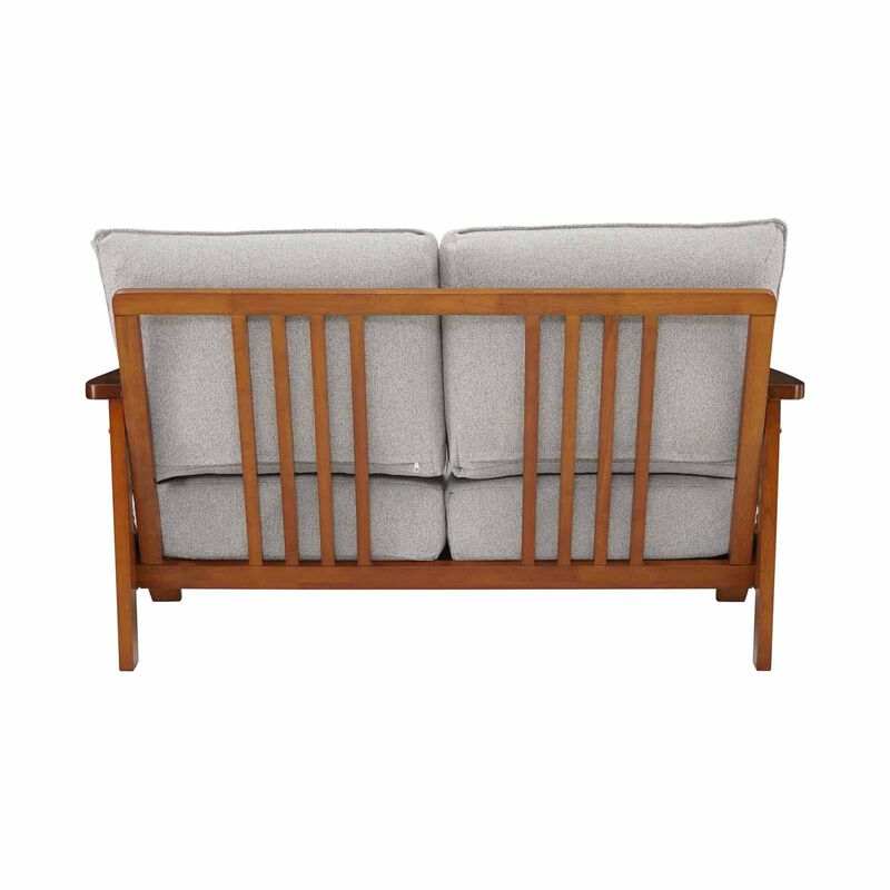 2 Seater Sofa (fab) Silver Fabric Sofa NEW KAMIYAH-image 9