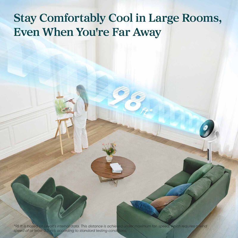 LEVOIT Circulartion Fan Smart White Ae Lpf-r432s-wae LV-SMR432SFAN-image 9