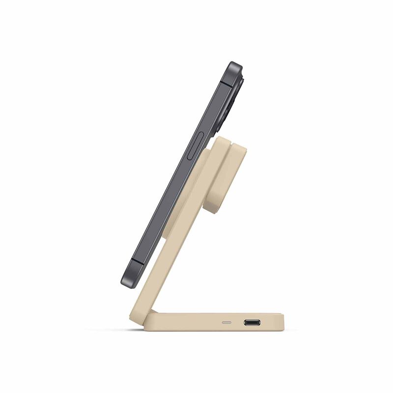 MAZER Qi2 Foldable 3in1 Total 25w Wireless Charging Stand-desert Titanium M-QI2-MAGFOLD06-DT-image 8