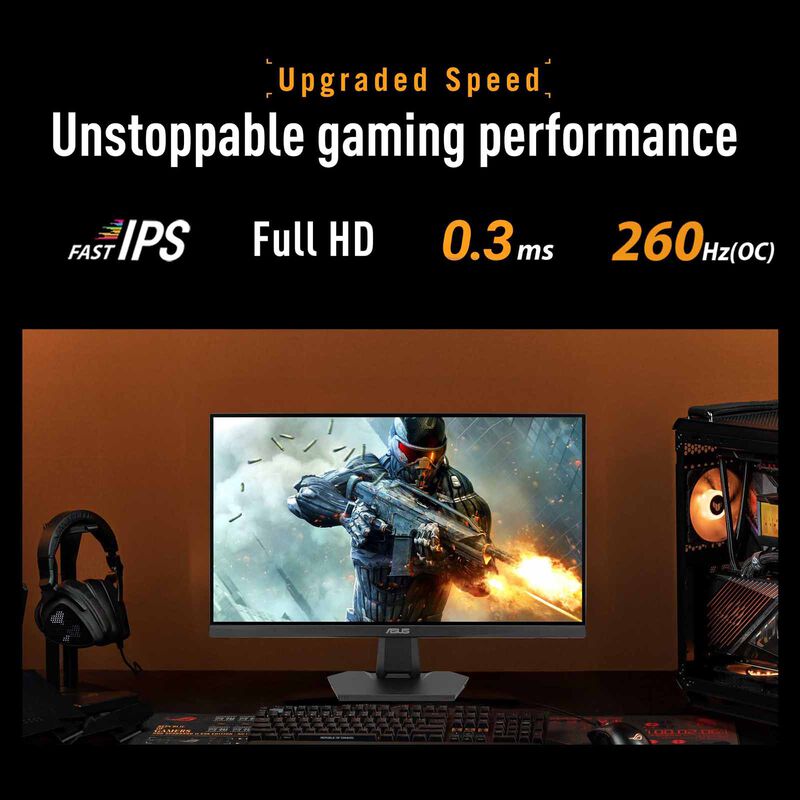 ASUS 23.8in Tuf Gaming Fhd 260hz Ips Gaming Monitor VG249QM5F-image 11