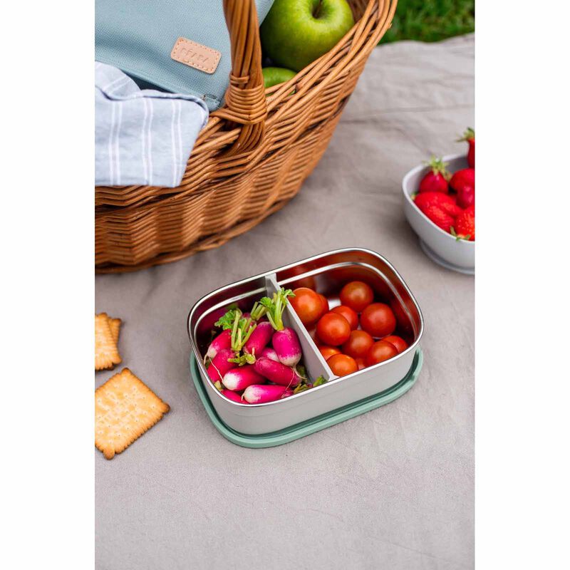 BEABA Lunch Box - Sage Green (online) STAINLESS STEEL-image 6