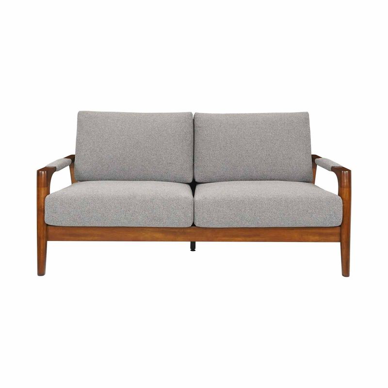 MUZE 3 Seater Sofa (fab) Grey Fabric Sofa PERLIS-image 1