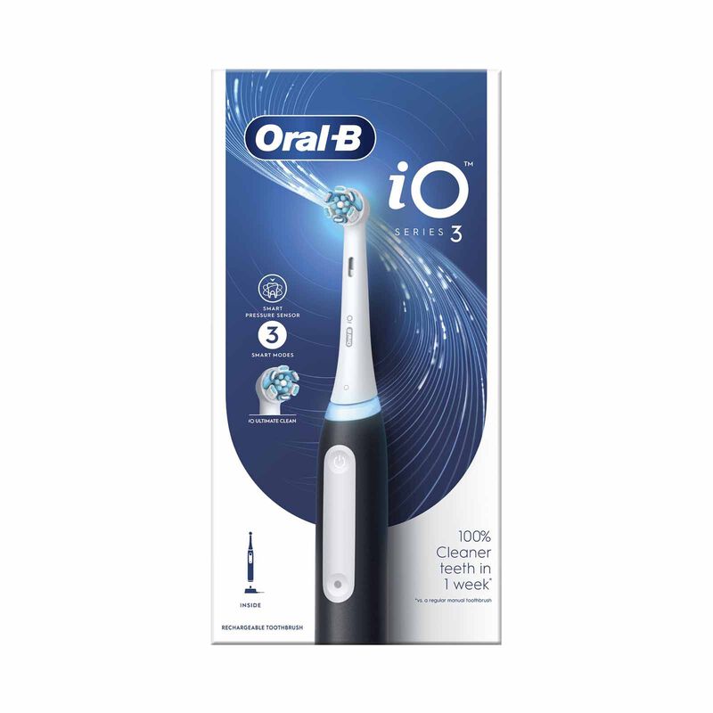 ORAL-B Io Series 3 Rechargeable Electric Toothbrush - Black IO3 BLACK-image 1