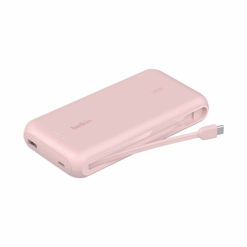 BELKIN Powerbank 20k With Integrated Cable Pink BPB024FQPK-image 3