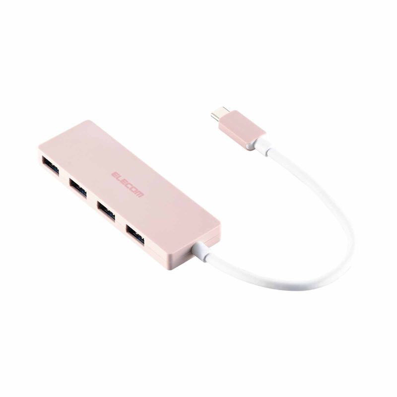ELECOM Usb C 4 Ports Usb 5gbos(usb3.2 Gen1) Pn U3HC-H040PN-image 1