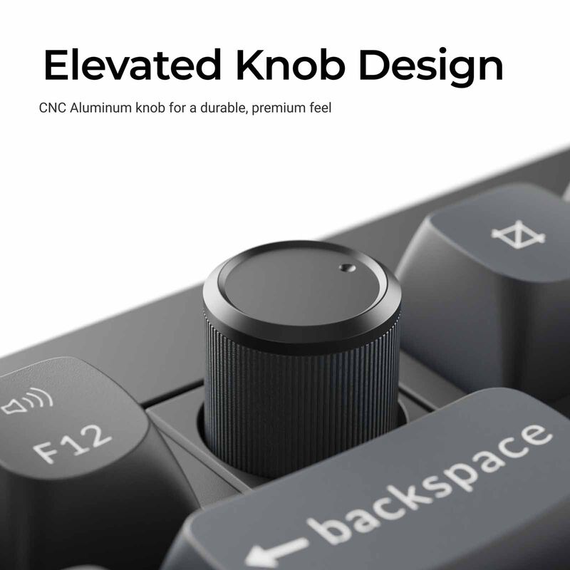 KEYCHRON V6 Ultra 8k 100% 108 Key Black Knob Rgb Hot-swap Silk Pom Brown Switch KYCN-V6U-D3-image 6