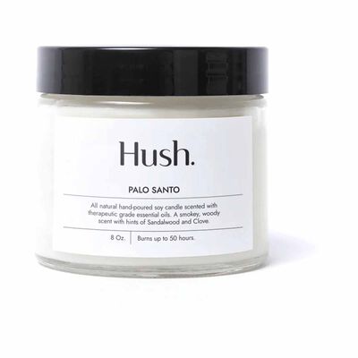 HUSH CANDL Candle - 8oz PALO SANTO