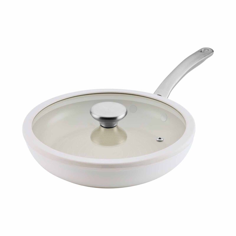 CIRCULON Halo With Laserdefense Ceramic Nonstick 4 Piece Cookware Set - Pearl White 16167-image 6