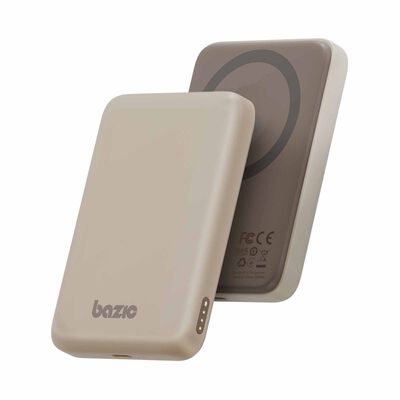 BAZIC Gopower Snap 5k, 3in1 5000mah Wireless Powerbank With Apple Watch Charger - Latte GPW-SNAP5K-BRN