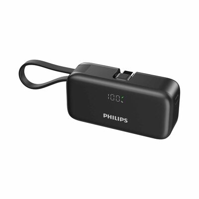 PHILIPS 5000mah (pd 22.5w 1c Port Input/output, 1c Output With Cable And 1c Output Connector) Black DLP2558CB/00