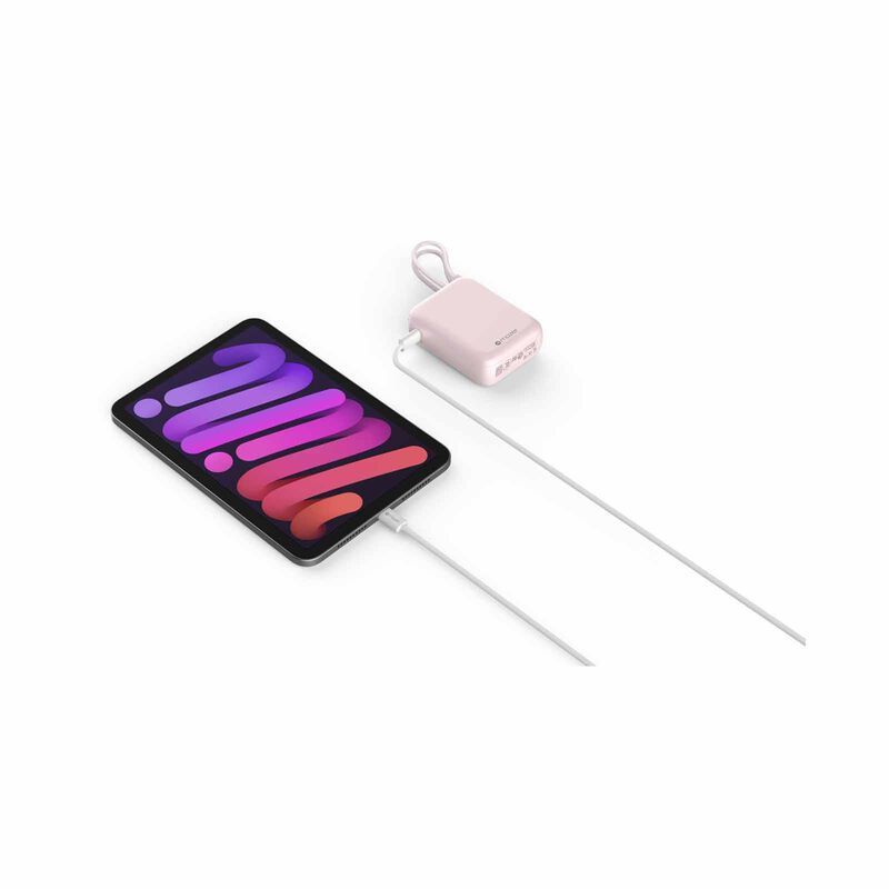 MAZER Powercharge Nano Duo 10,000mah Pd35w With Built-in C-cable X2 Powerbank - Pink M-PC35CC-PK-image 9