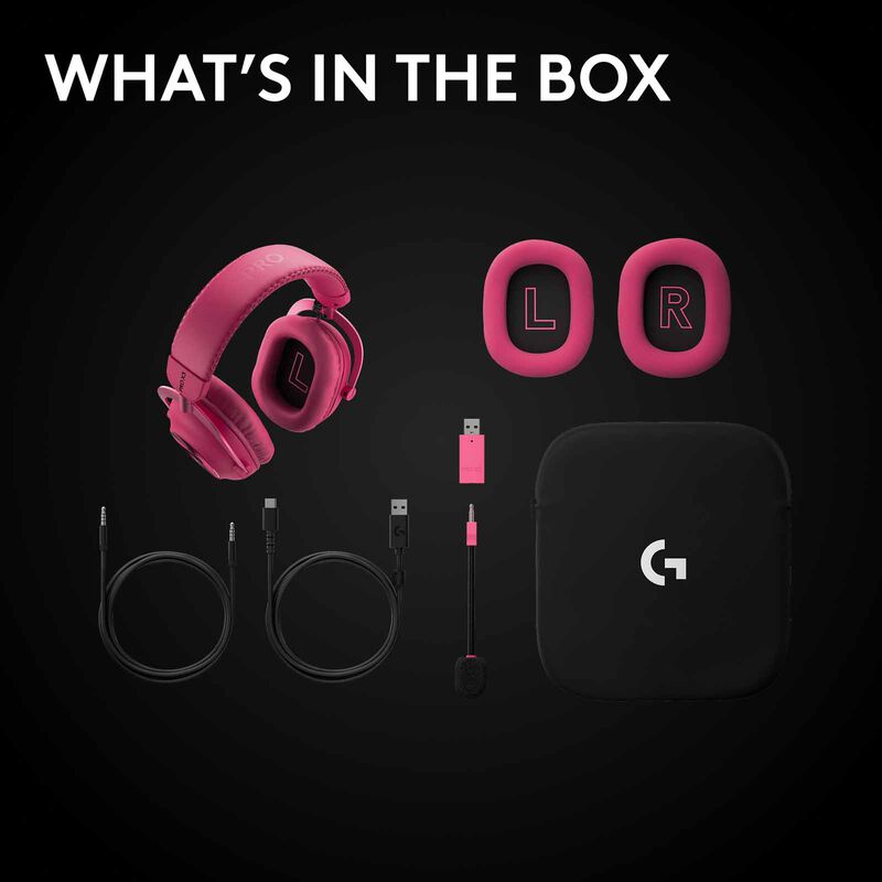 LOGITECH G Pro X 3 Lightspeed Bt Headset Magenta 981-001757-image 16