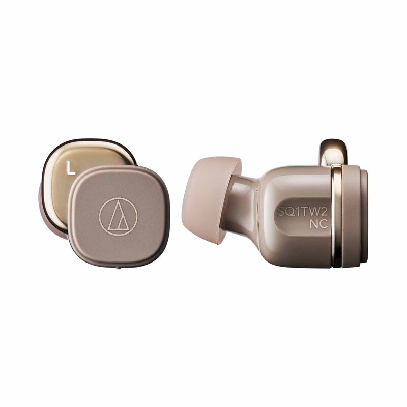 AUDIO TECH True Wireless With Active Noise Cancellation - Cafe Latte ATH-SQ1TW2NC CA-image 2