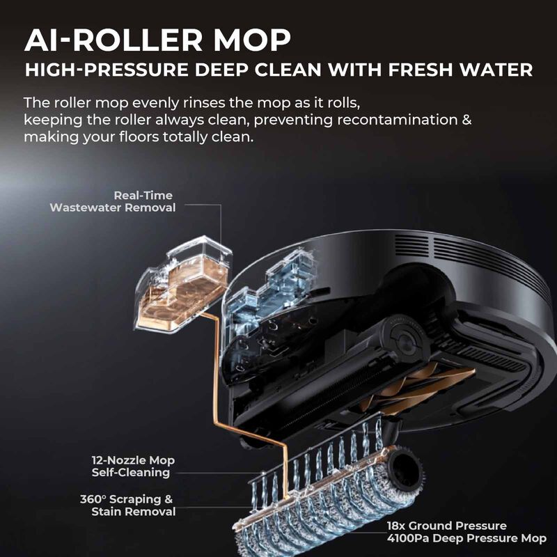 MOVA Z60 Ultra Roller Complete Robot Vacuum Cleaner MV-Z60ULRLCOM-BK-image 7
