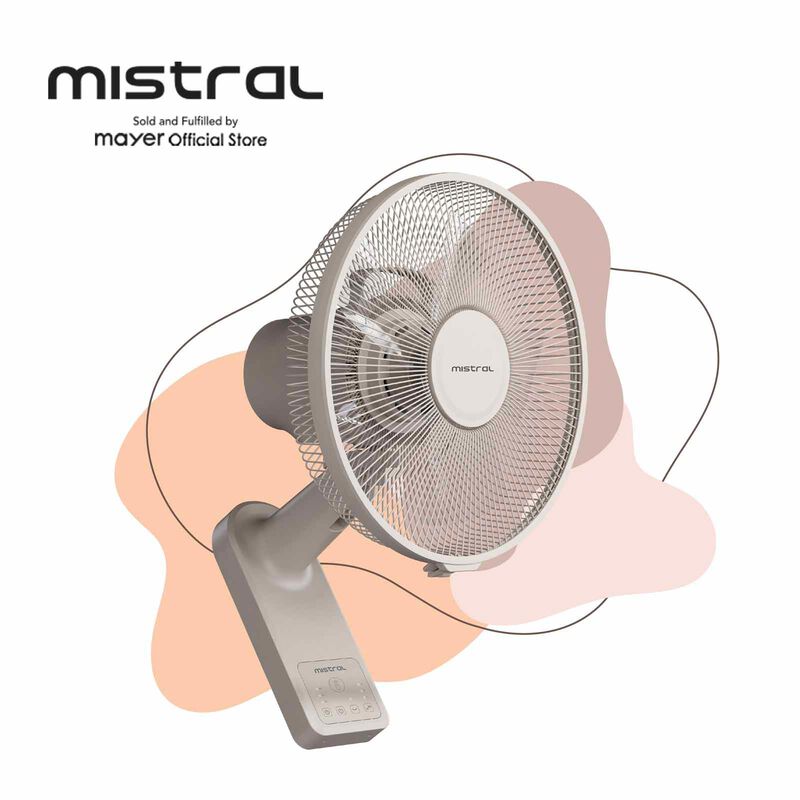 MISTRAL 12 In Dc Detachable Wall Fan With Remote Control MWF1257DR-image 5