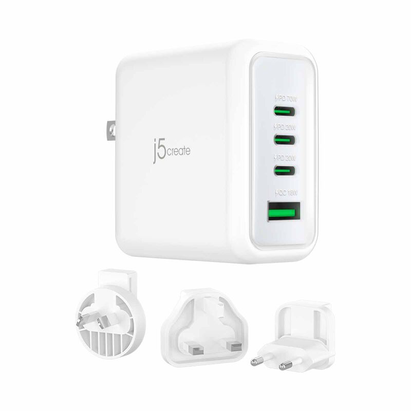 J5CREATE 70w Gan Usb-c 4-port Charger JUP4370F-image 6