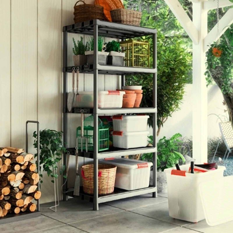 KETER Shelf Plus Xl / 5 Plastic Shelving With Tools Holder (exclude Installation) D-KS-20-9505-image 2