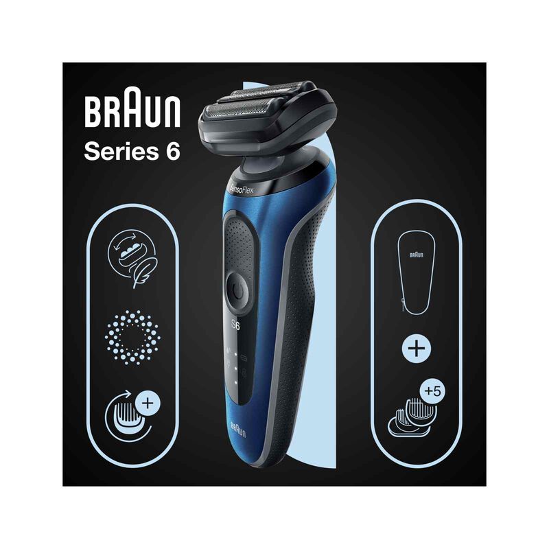 BRAUN Series 6 Wet & Dry Shaver With Travel Case 61-B1500CS-image 2