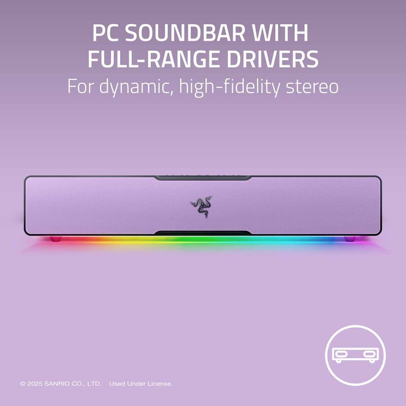 RAZER Leviathan V2 X - Pc Gaming Soundbar - Kuromi Edition - Frml Packaging RZ05-04280300-R3M1-image 6