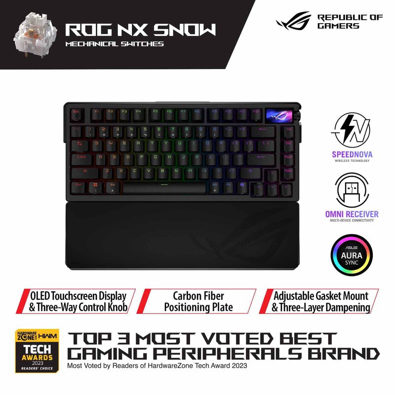 ASUS Asus Rog Azoth Extreme Nx Storm Wl Keyboard ROG AZOTH EXTREME NX STORM-image 10