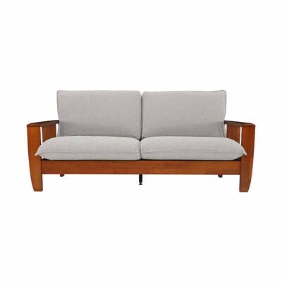 3 Seater Sofa (fab) Silver Fabric Sofa NEW KAMIYAH