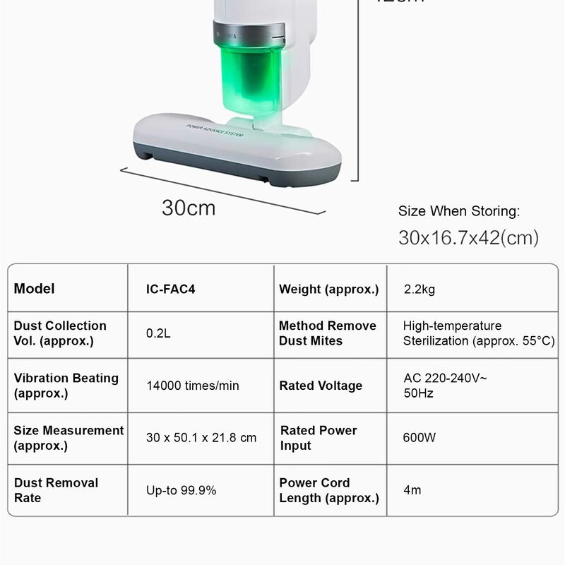 IRIS OHYAM Mattress Cleaner 14000 Beats IC-FAC4 SV-image 19