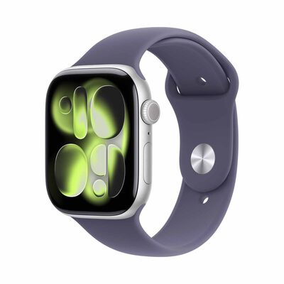 APPLE Watch Series 11 Gps 46mm Silver Aluminium Case With Purple Fog Sport Band - S/m MEV94X/A