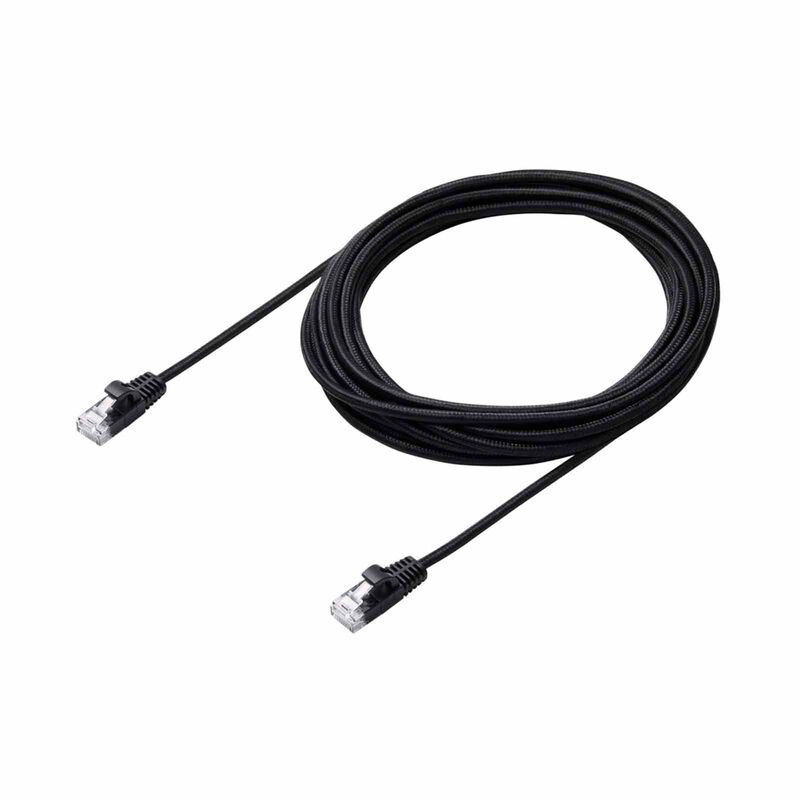 ELECOM Cat 6a Lan Cable Mesh 5m - Black LD-GPAM/BK50-image 4