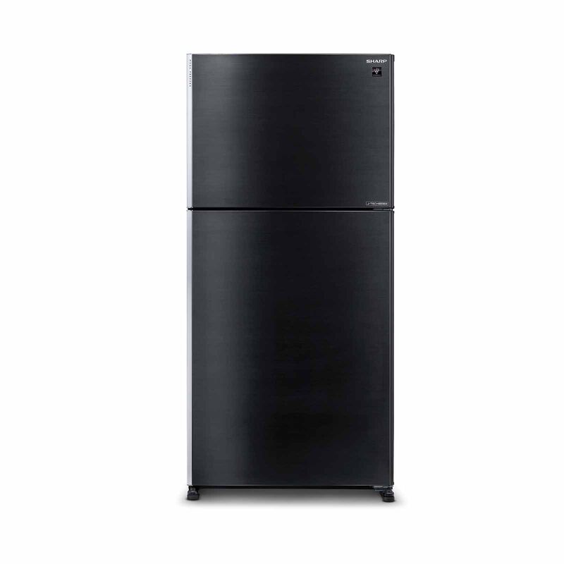 SHARP 2 Door Top Mount Fridge - Black (607l) SJ-PM60-BK-image 1