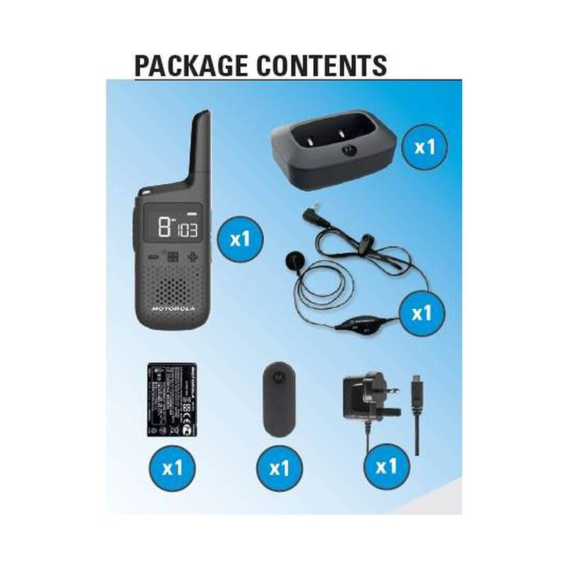 MOTOROLA Walkie Talkie (up To 8km) TALKABOUT T38-image 6