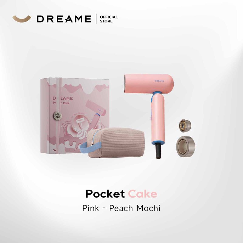 DREAME Pocket Cake High-speed Hair Dryer - Peach Mochi Pink DM-CKHPKET-PK-image 1