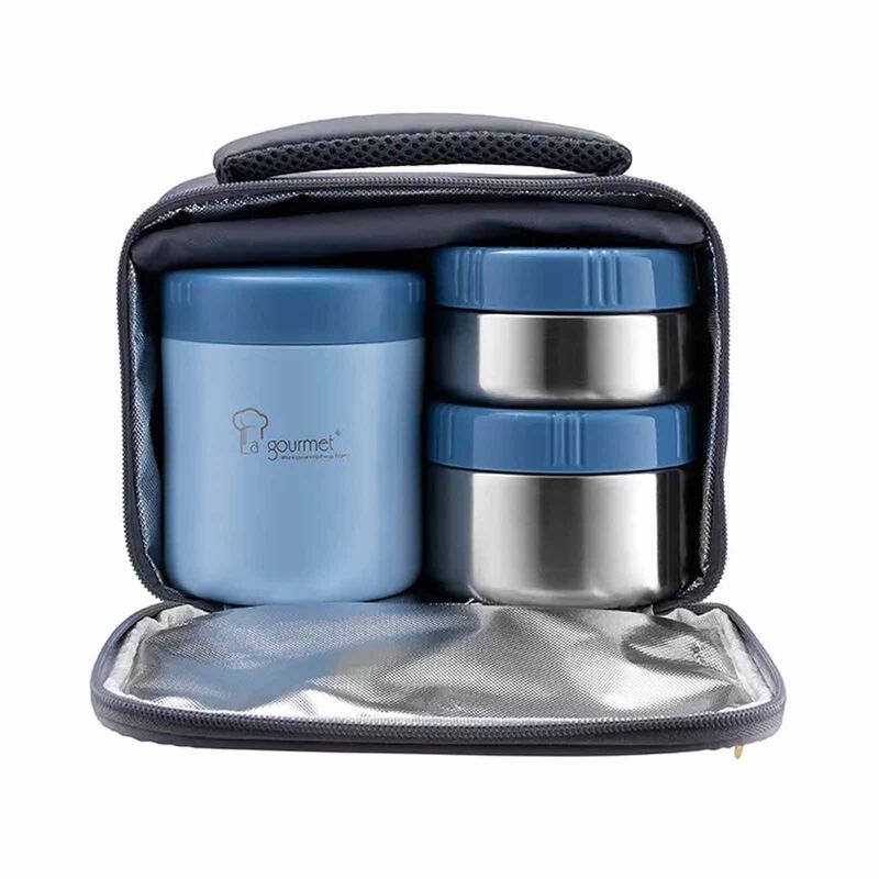 LA GOURMET Autumn Lunch Box Set - Blue LGATN436399-image 1