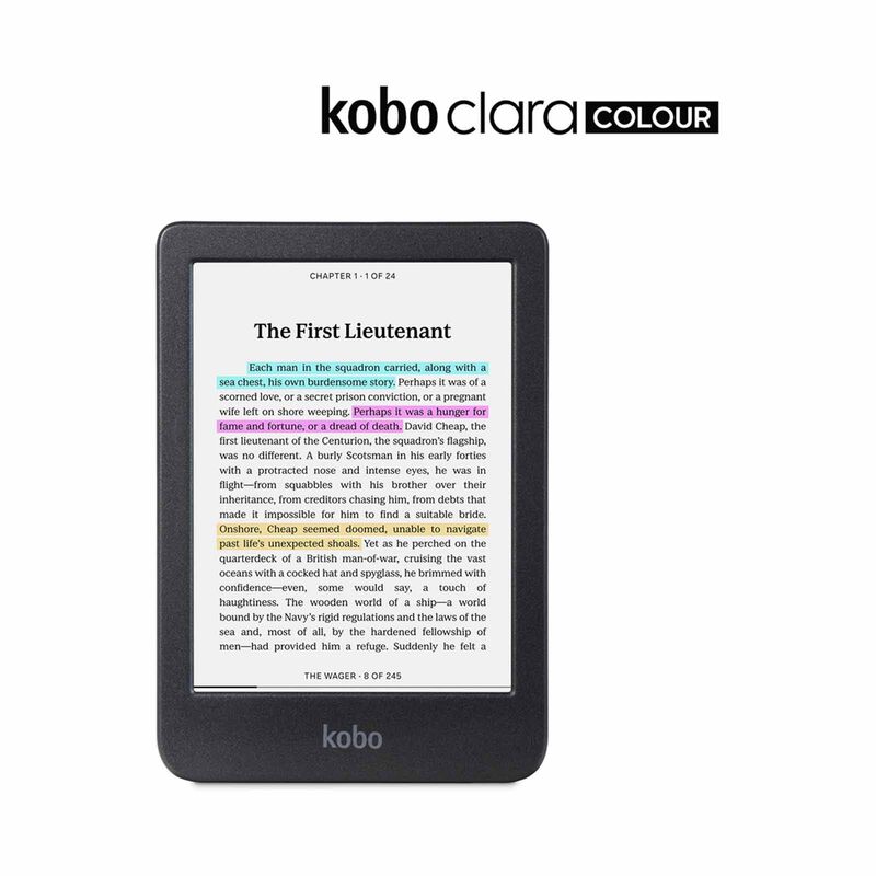 RAKUTEN KO Kobo Clara Colour (black) Kaleido 3 N367-KU-BK-K-CK-image 2